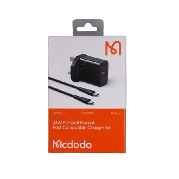صورة مجموعة شاحن Mcdodo 33W PD ثنائي الإخراج المتوافق السريع