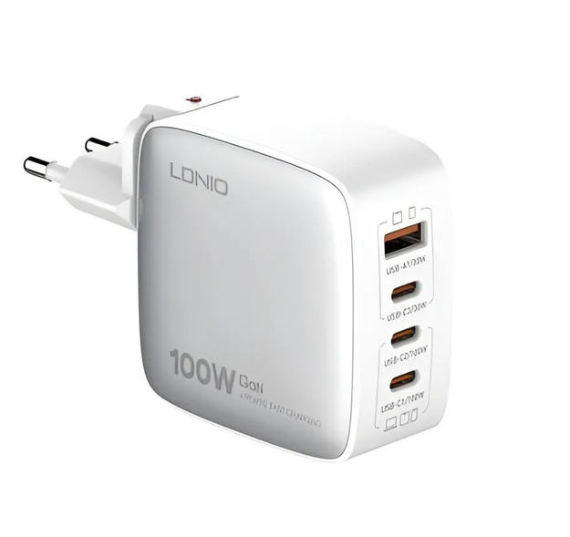 صورة شاحن LDNIO 100W GaN فائق السرعة - Q408