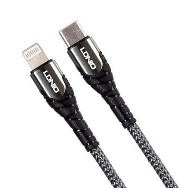 Picture of LDNIO USB‑C to Lightning 30W Fast Charging Cable - 1M- LC111