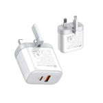 Picture of Dual-Port Fast Wall Charger 45W (USB-C + USB-A) - LDNIO A2526C