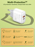 Picture of Dual-Port Fast Wall Charger 45W (USB-C + USB-A) - LDNIO A2526C